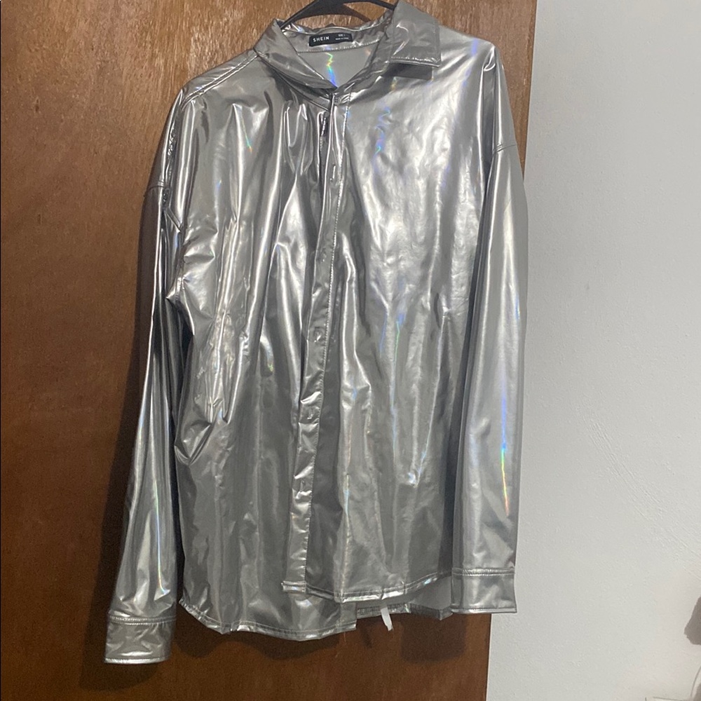 Silver Metallic Shirt